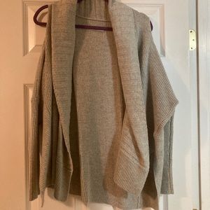 Grey shoulder cut out sweater by All Saints